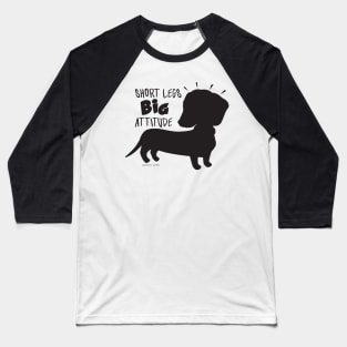 cute  and funny Doxie Dachshund Silhouette doxie mom and dad  gift Baseball T-Shirt